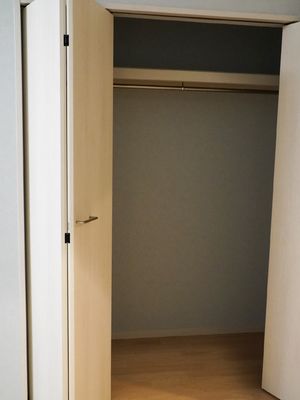 シンプルな洋室のクローゼット