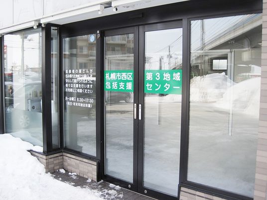 雪の入口ドア  