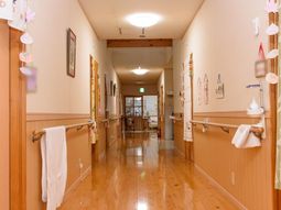 温かみのある廊下