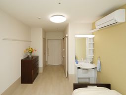 清潔感ある居室の一角