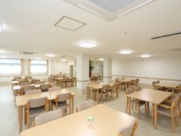 広い食堂の様子