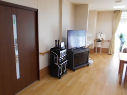 共用リビングの一角