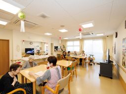 明るい共有スペース