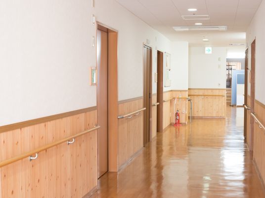 温かみのある廊下