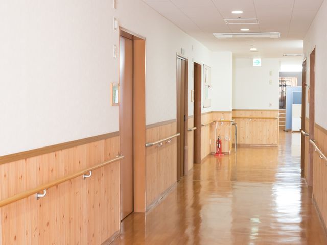 温かみのある廊下