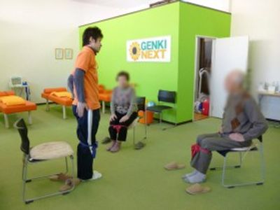 運動指導中の機能訓練室