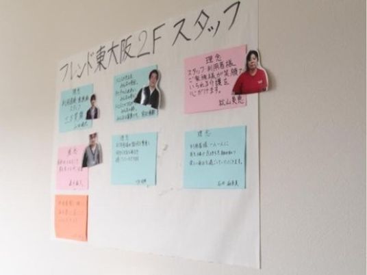 スタッフ紹介掲示物