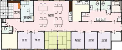 居間の間取り図