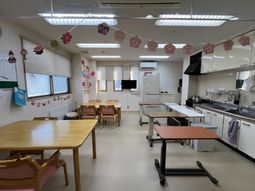 明るい共有スペース