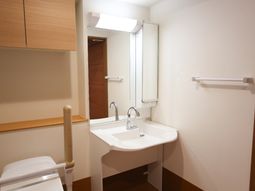 バリアフリーの洗面所