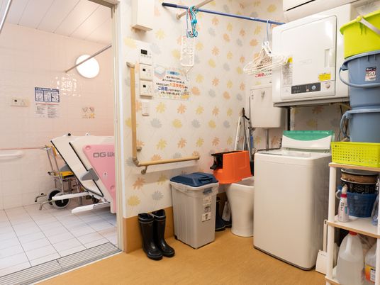清潔な浴室設備