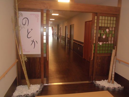 和風の廊下入口  