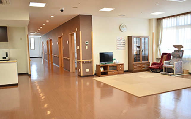 明るい廊下の様子