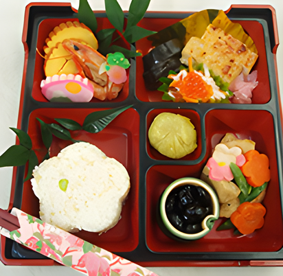 彩り豊かな料理の盛付け
