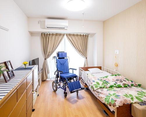 自然光が差し込む居室