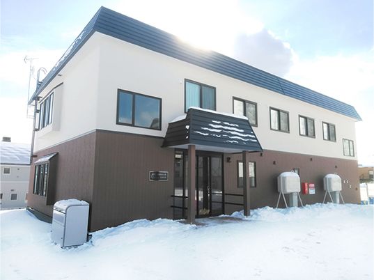 積雪のある外観