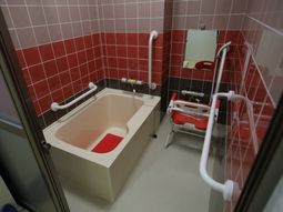 バリアフリー浴室の一角