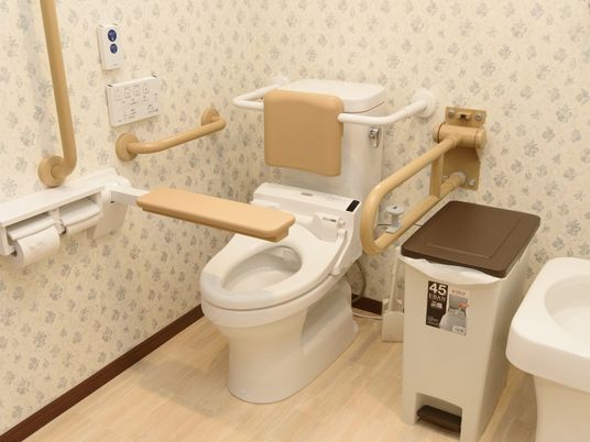 バリアフリー設計のトイレ