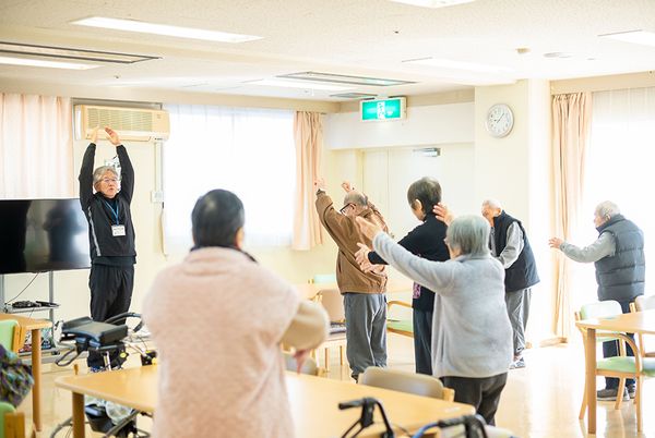 活動する皆さんの居室