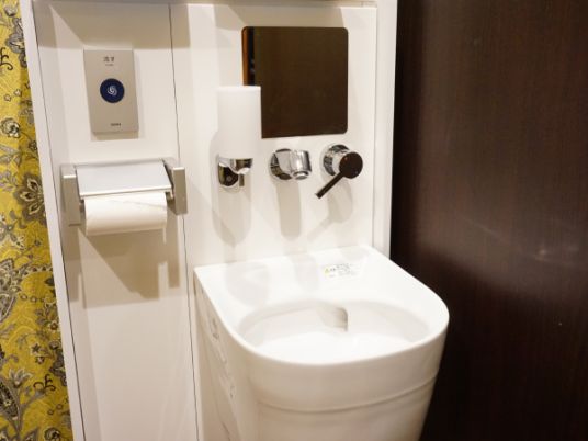 清潔なトイレ設備