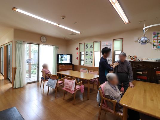 和やかな雰囲気の食堂