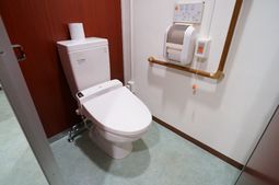 清潔なトイレの一角