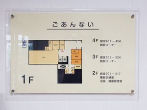 施設の案内図表示