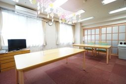 明るい共有スペース