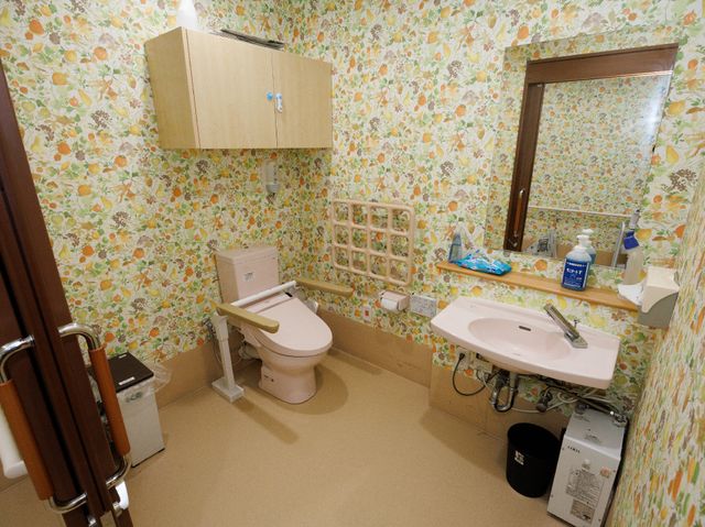 手すり付きトイレの内観