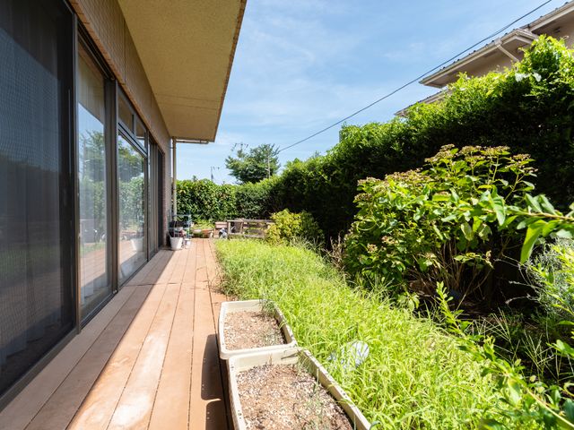 快適な中庭の風景 外観 中庭には緑豊かな植物があり、穏やかな時間を過ごすことができます。晴れた日には外の空気を感じながらリフレッシュするのに適しています。