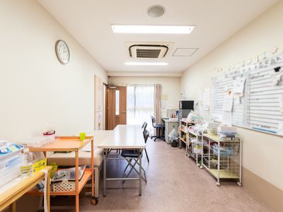 スタッフ用の勤務スペース