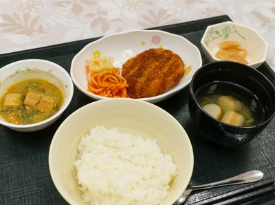 盛り付けられた食事の様子