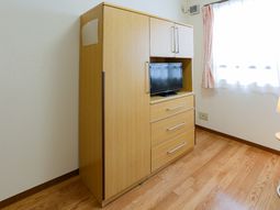 居室の家具とテレビ