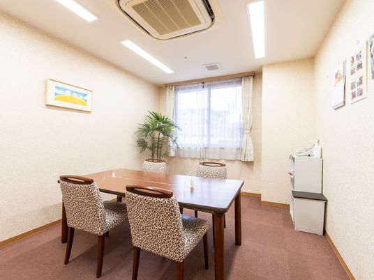 清潔な居室の一角