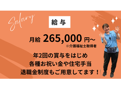 給料情報提示の掲示物