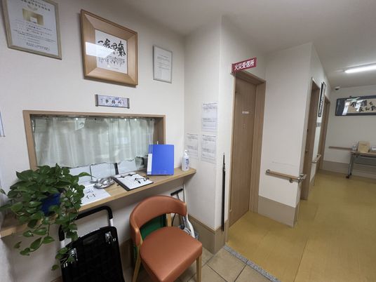 安全な廊下の一角