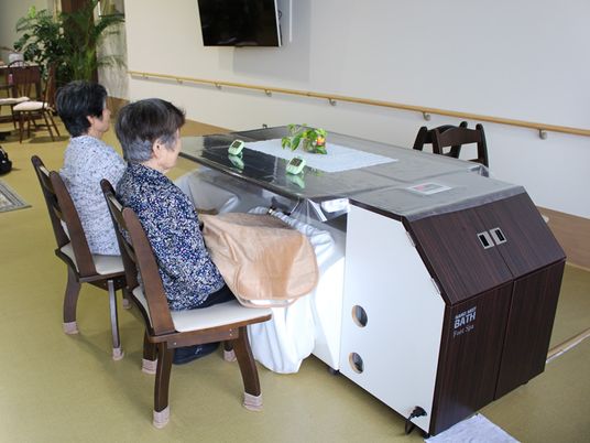 リラックスしたシーン