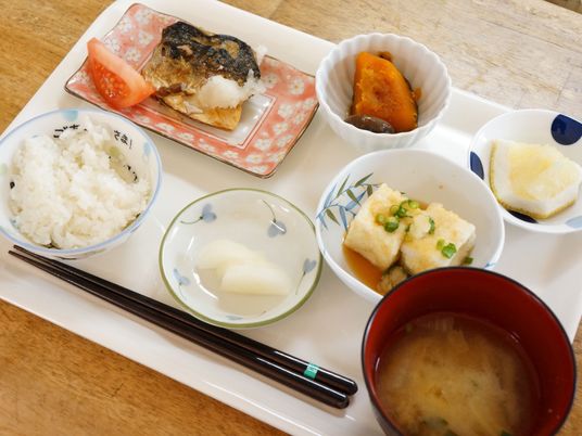 栄養満点の和食セット