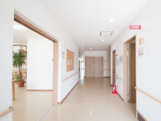 明るく清潔な廊下