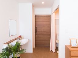 清潔感ある居室の一角
