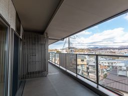 開放的な景色のバルコニー