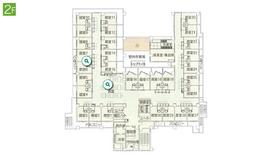 施設内の見取り図