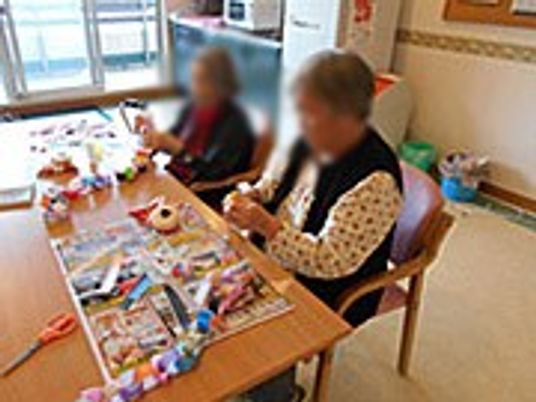作業中の方々の居室