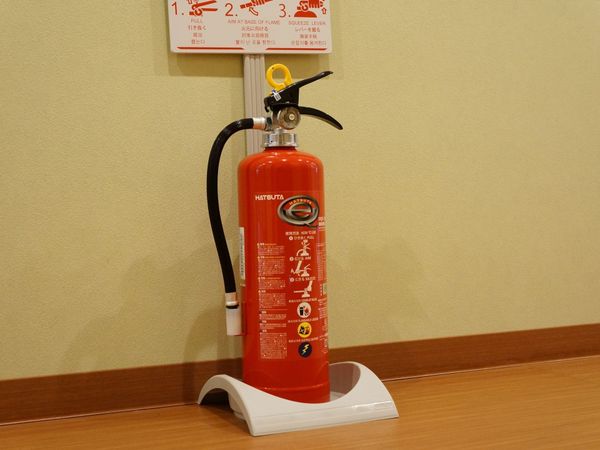 消火器設置された壁