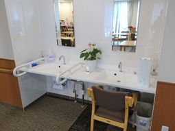 利用者の洗面台