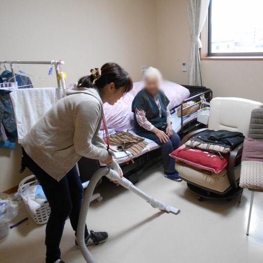 室内清掃の様子