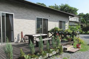 植栽豊かなテラス