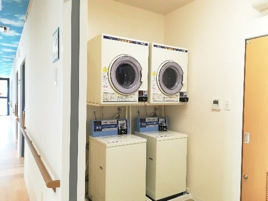 洗濯機のある廊下