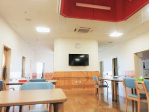 共有スペースの明るい一角
