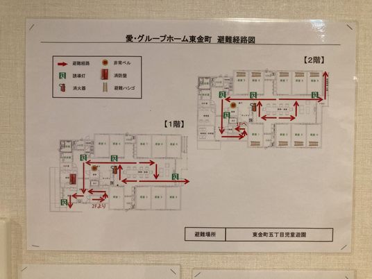 案内図が示す施設概観